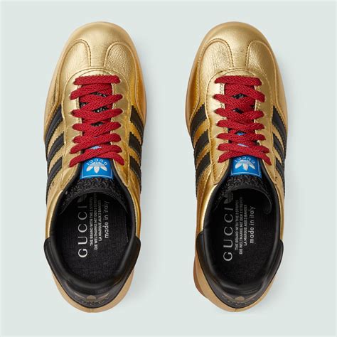 adidas gucci gold trainers|gucci adidas t shirts.